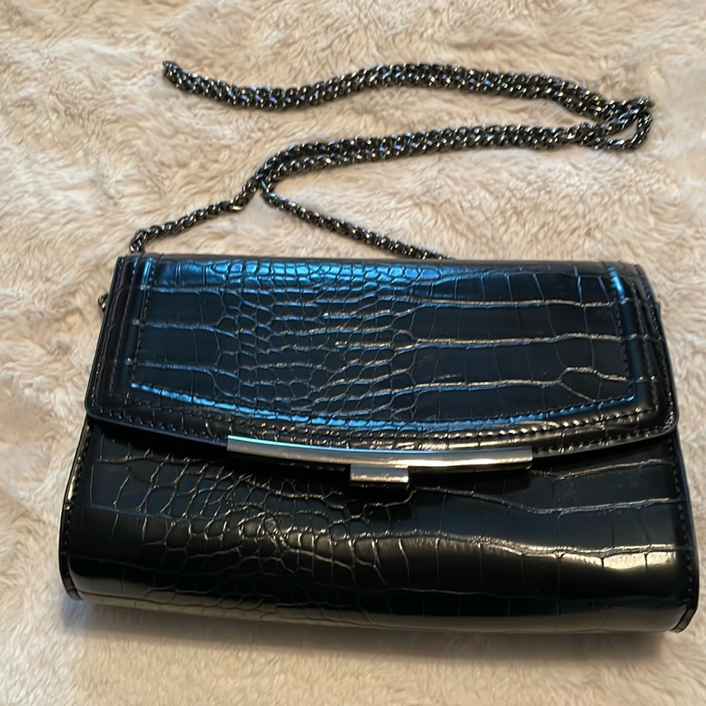 Aldo vegan small black evening bag NWOT
